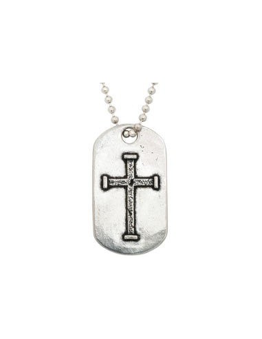 necklace - Iron cross - JCID Tag...
