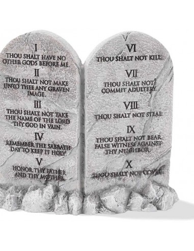 Resign figurine - Ten Commandments -...